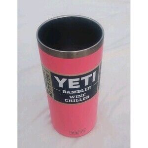 YETI Rambler Wine Chiller w/Landing Pad Stainless Steel Insulated Tropical Pink
